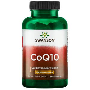 SWANSON Koenzym Q10 CoQ10 200 mg 90 kapsułek wegańśkich Coenzyme Q10