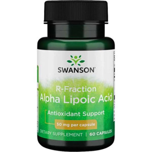 SWANSON R-Fraction Alpha Lipoic Acid 50 mg 60 kapsułek R-ALA kwas R-alfa liponowy