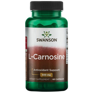 SWANSON L-Carnosine 500 mg 60 kapsułek L-karnozyna