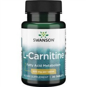 SWANSON L-Carnitine 500 mg 30 tabletek L-Karnityna
