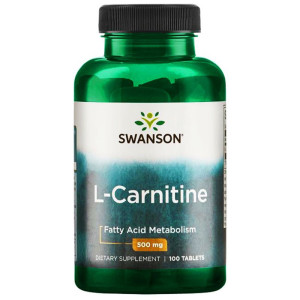 SWANSON L-Carnitine 500 mg 100 tabletek L-Karnityna