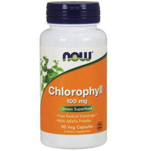 NOW Foods CHLOROFIL 100mg 90 kapsułek Chlorophyll