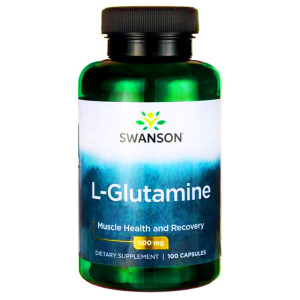 SWANSON L-Glutamine 500 mg 100 kapsułek L-Glutamina