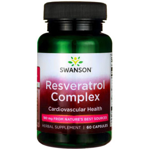 SWANSON RESVERATROL COMPLEX resweratrol KOMPLEKS 60 kapsułek