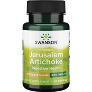 SWANSON Jerusalem Artichoke 400 mg 60 kapsułek Full Spectrum słonecznik bulwiasty inulina