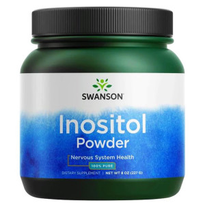SWANSON Inositol Powder 100% pure 227 g inozytol w proszku 100% czystości witamina B-8