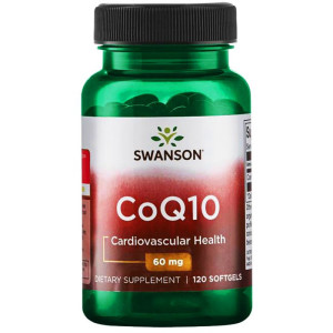 SWANSON Koenzym Q10 CoQ10 60 mg 120 kapsułek żelowych Coenzyme Q10