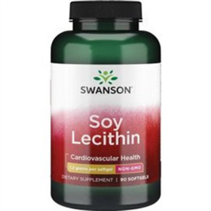 SWANSON Soy Lecithin LECYTYNA NON GMO 1200mg 90 kaps