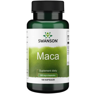 SWANSON Maca 500mg 100 kapsułek - suplement diety