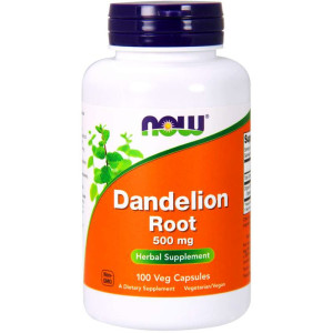 NOW Foods Dandelion Root MNISZEK LEKARSKI - 500mg - suplement diety - 100 kapsułek