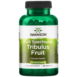 SWANSON Full Spectrum TRIBULUS TERRESTRIS Fruit (owoc) BUZDYGANEK NAZIEMNY 500mg - suplement diety - 90 kapsułek