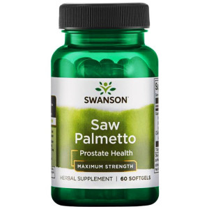 Swanson SAW PALMETTO Ekstrakt 320mg WYSOKA DAWKA Extract - suplement diety - 60 kapsułek