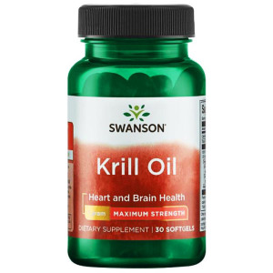 SWANSON Krill Oil 1000 mg 30 kapsułek olej z kryla antarktycznego maksymalna moc