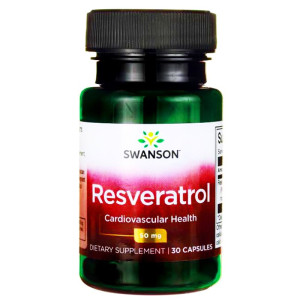 SWANSON RESVERATROL - resweratrol - 30 kapsułek / 50mg