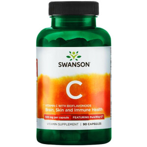 SWANSON PureWay - C 500mg / 90 kapsułek WITAMINA C 500 mg NAJNOWSZA GENERACJA