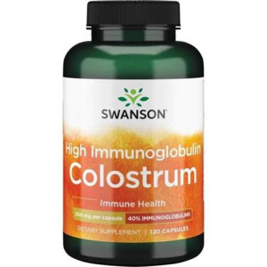 SWANSON Colostrum High IG 120 kapsułek kolostrum siara