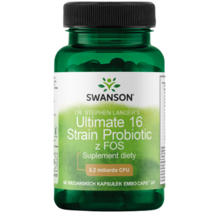 SWANSON Ultimate 16 strain probiotics 60 kapsułek Probiotyk - suplement diety