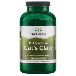 SWANSON Cat's Claw 500 mg 250 kapsułek koci pazur