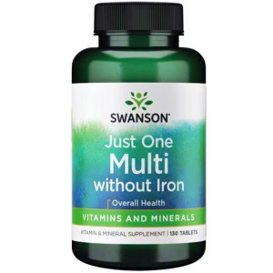 SWANSON Multi without Iron Century Formula bez Żelaza 130 tabletek Witaminy i Minerały