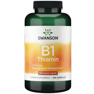 SWANSON Witamina B-1 tiamina B1 100mg 250 kapsułek