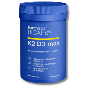 ForMeds BICAPS K2 D3 MAX Witamina K-2 MK-7 200mcg + D3 4000IU - suplement diety- 60 kapsułek