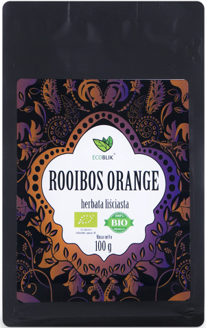 ECOBLIK ROOIBOS ORANGE 100g - EKOLOGICZNA herbata czarna liściasta
