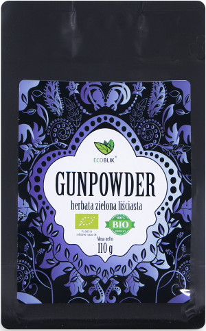 ECOBLIK GUNPOWDER 100g - EKOLOGICZNA herbata zielona liściasta