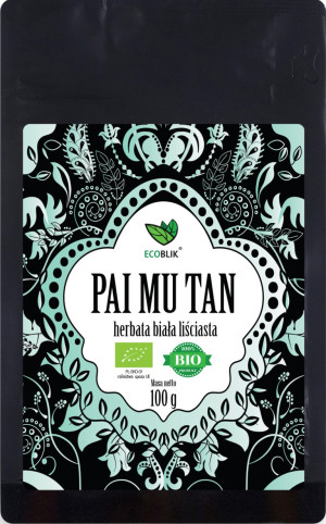 ECOBLIK PAI MU TAN 100g - EKOLOGICZNA herbata biała liściasta