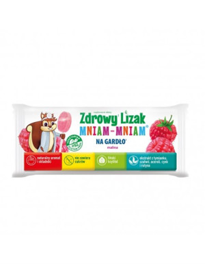 Starpharma Zdrowy lizak na gardło Mniam-Mniam - malina