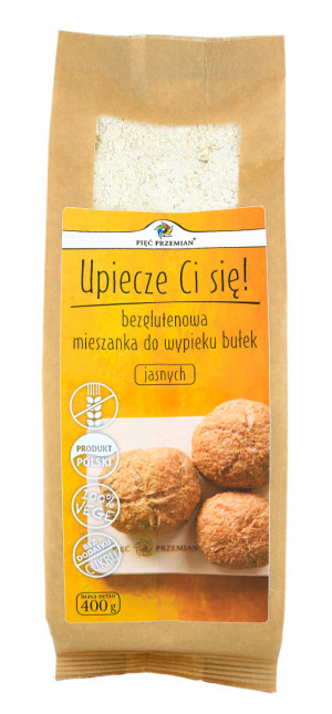 Pięć Przemian Mieszanka na bułki bezglutenowe jasne 400g