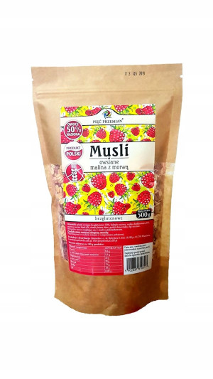 Pięć Przemian Musli malina z morwą bezglutenowe 500g