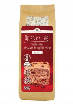Pięć Przemian Mieszanka chleba bezglutenowego z Żurawiną 500g