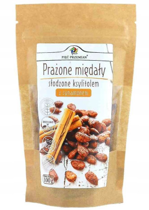 Pięć Przemian Prażone migdały z ksylitolem i cynamonem 100g