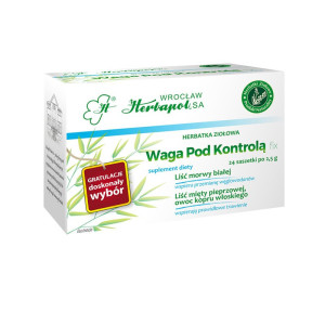 HERBAPOL HERBATA WAGA POD KONTROLĄ FIX 24 torebki odchudzanie