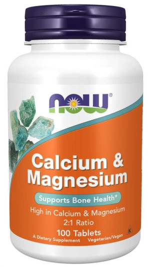 NOW Foods Calcium & Magnesium - 100 tabletek