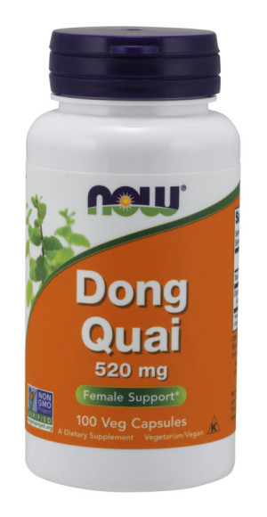 NOW Foods DONG QUAI BIAŁY ŻEŃ-SZEŃ dzięgiel LIBIDO 520mg 100 kapsułek