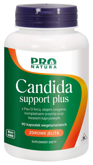 NOW Foods Candida Support PLUS kwas kaprylowy, kompleks ORZECHA, biotyna, Pau D'Arco 90 wegetariańskich kapsułek - suplement diety