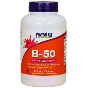 NOW Foods B-50 kompleks witamin B - 250 kapsułek