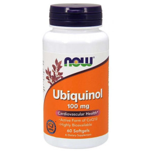 NOW Foods Ubiquinol - ubichinol - 100mg 60 kapsułek