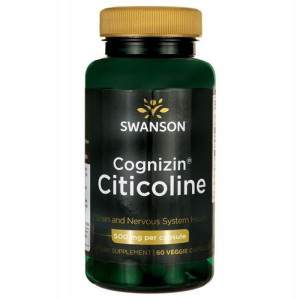 SWANSON Cognizin Citicoline 500 mg 60 kapsułek cytykolina