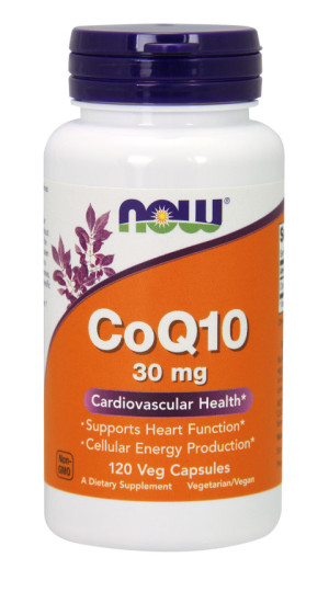 NOW Foods Koenzym Q10 30mg CoQ10 120 kapsułek wegetariańskich