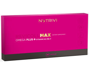 NUTRIVI Revicoll MAX Omega PLUS + Witamna K2 MK-7 - 60 kapsułek