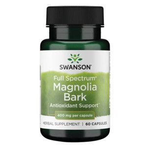 SWANSON Full Spectrum MAGNOLIA Bark MAGNOLIA LEKARSKA Kora 400 mg 60 kapsułek