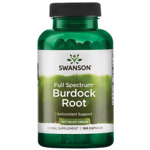 SWANSON Burdock Root 460 mg 100 kapsułek łopian większy full spectrum