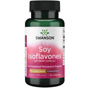 SWANSON Izoflawony Sojowe 750mg 60 kapsułek Układ hormonalny i menopauza