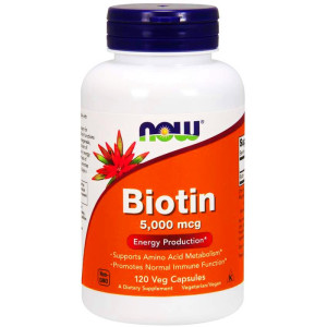 NOW Foods BIOTYNA 5000 mcg 120 kapsułek