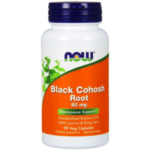 NOW Foods Black Cohosh - pluskwica - 80mg 90 kapsułek