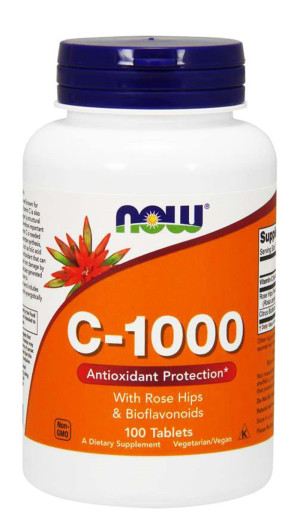 NOW Foods Witamina C-1000 z bioflawonoidami 100 tabletek
