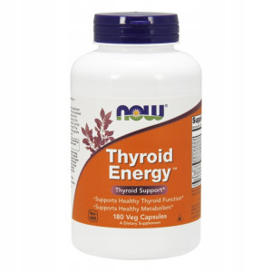 NOW Foods Thyroid Energy WSPARCIE TARCZYCY 180 kapsułek VEGGE