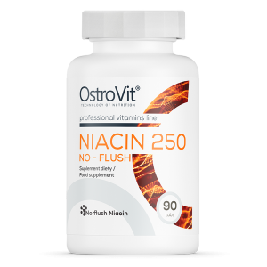 OstroVit Niacyna 250mg No-flush effect - 90 tabletek NIACIN